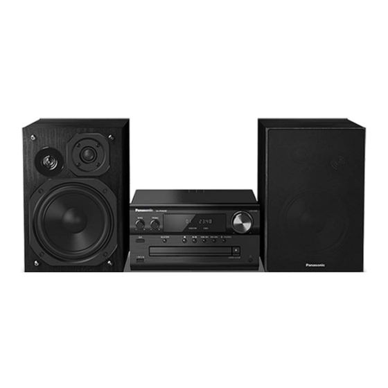 Panasonic SC-PMX80 Owner's Manual