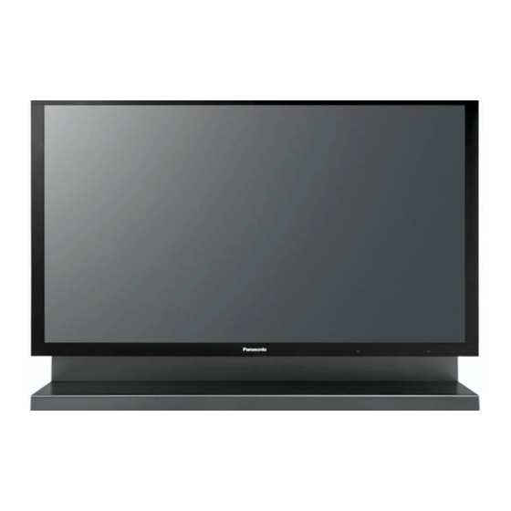 Panasonic TH-103PF10EK Operating Instructions Manual