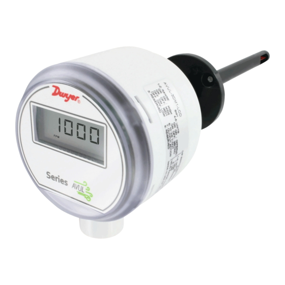 Dwyer Instruments AVUL Series Manuals