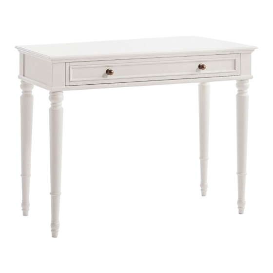 PB TEEN CHELSEA SIMPLE DESK Assembly Instructions