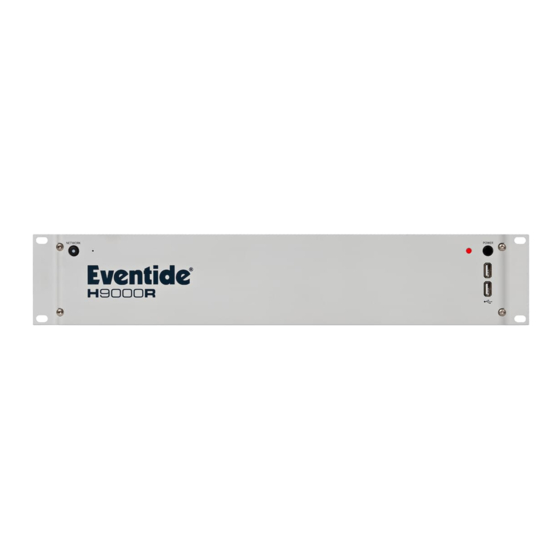 Eventide H9000R Setting Up