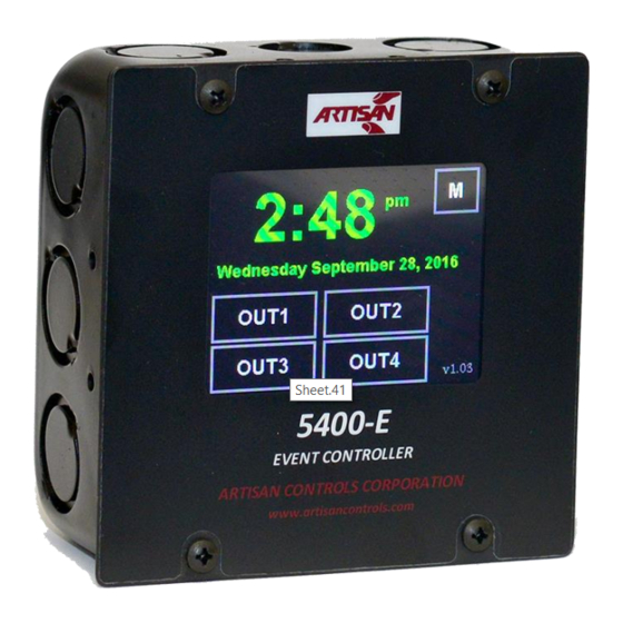 artisan 5400-E User Manual