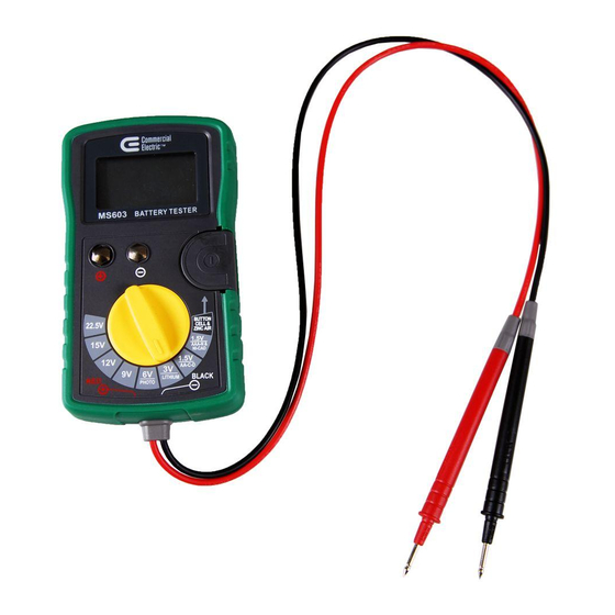 Commercial Electric MS603 Use And Care Manual