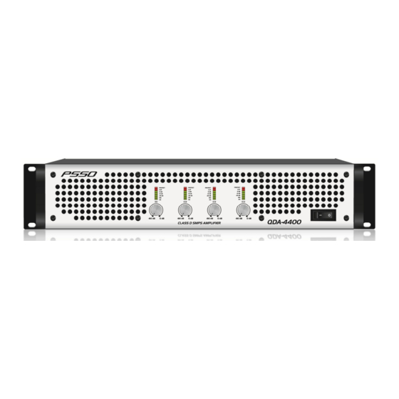 PSSO QDA-4400 User Manual