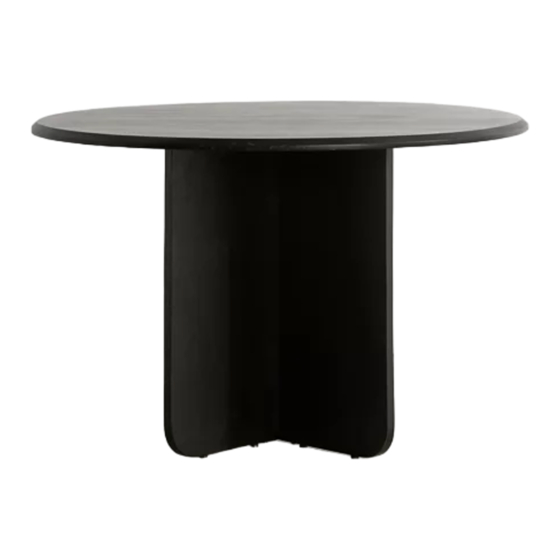 URBAN OUTFITTERS PETRA ROUND DINING TABLE Assembly Instructions