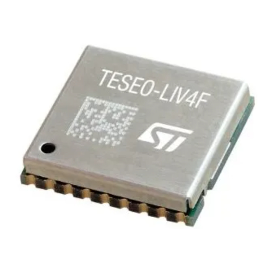 ST Teseo-LIV4FM GNSS Measurement Module Manuals