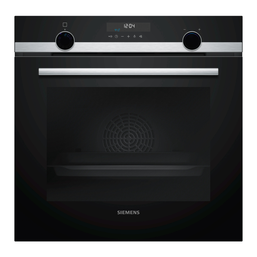 Siemens iQ500 HB 78 6B Series, iQ500 HB578G5S6B - Oven Manual
