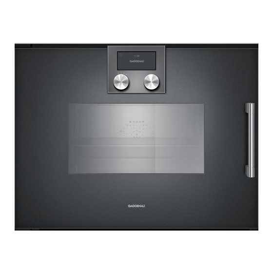 Gaggenau BS 270/271 1.1 Instruction Manual