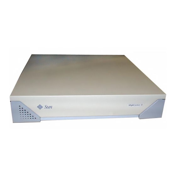 Sun Microsystems SPARCstation 5 Service Manual