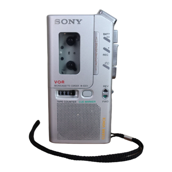 Sony M-730V Operating Instructions