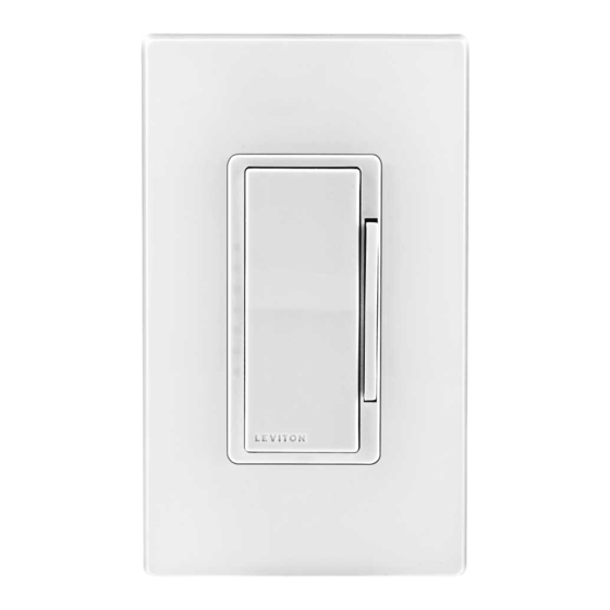 Leviton intellect ZL057-D0Z Quick Start Manual