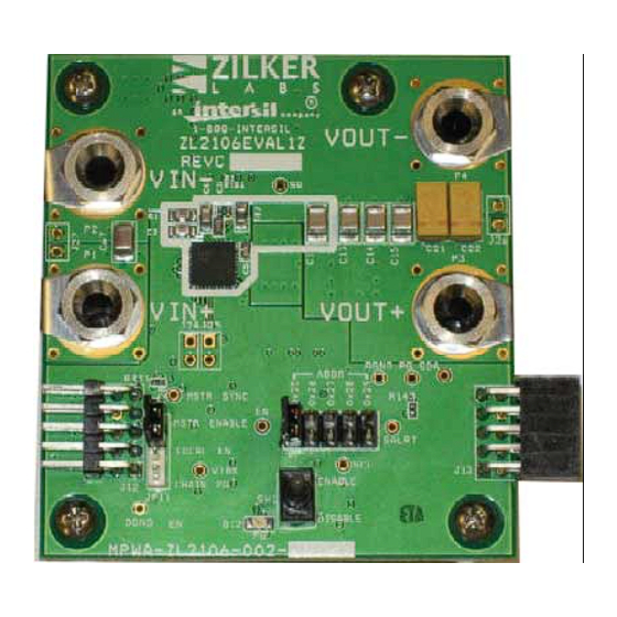 Renesas ZL2106EVAL1Z User Manual