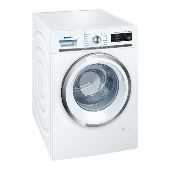 User Manuals: Siemens WM14W749IT Washing Machine