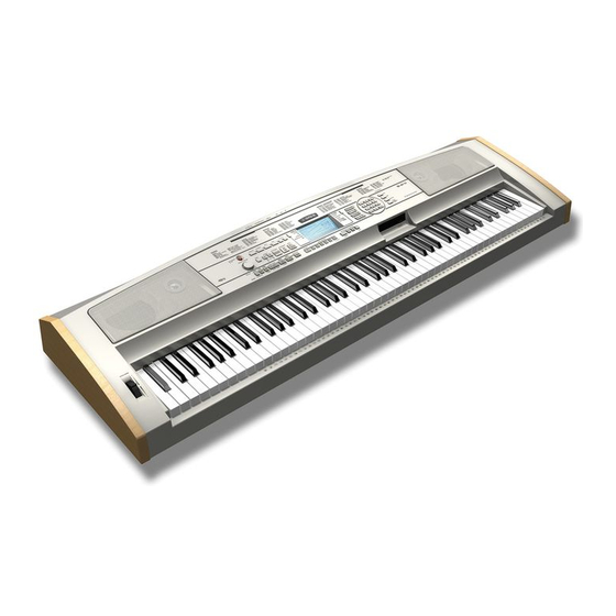 Yamaha DGX-500AD - 88-Note Touch-Sensitive Portable Electronic Keyboard Owner's Manual