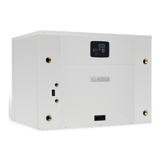 Bosch Greensource TW122 Installation, Operation And Maintenance Manual