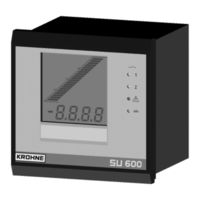 Krohne SU 600 Operating Instructions Manual