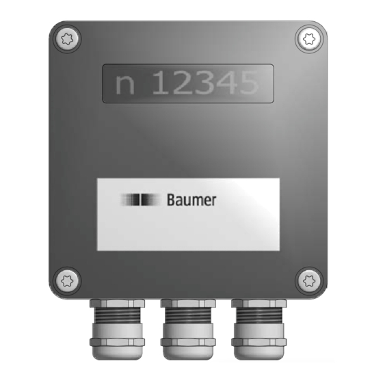 Baumer DS93 Installation And Operating Instructions Manual