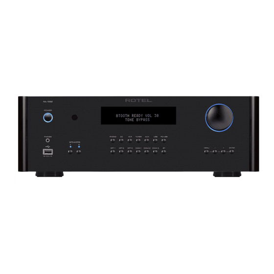 Rotel RA-1592 Owner's Manual
