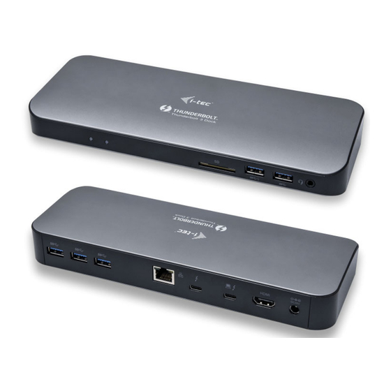 i-tec TB3HDMIDOCKX User Manual
