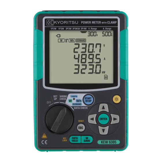 KYORITSU KEW 6305 Manual