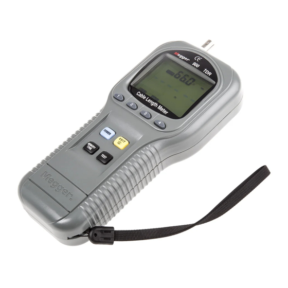 Megger TDR900 User Manual