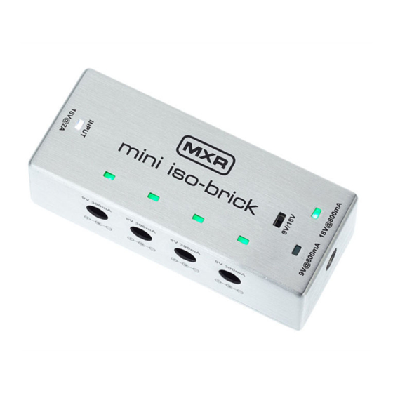 mxr Mini Iso-Brick M239 User Manual