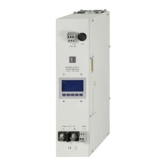 Elektro-Automatik EA-PSI 800R Series Manual