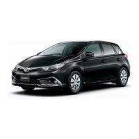 Toyota AURIS 2015 Vehicle Instruction Card