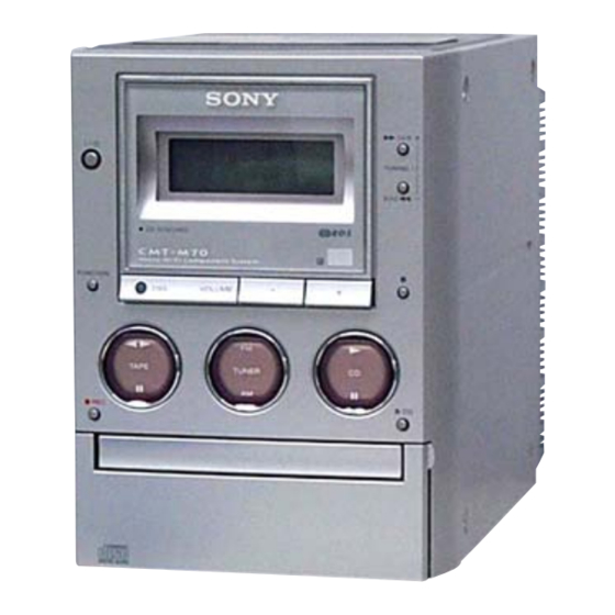 Sony HCD-M70 Service Manual