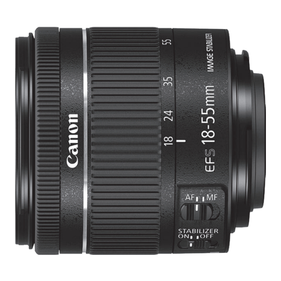 Canon EF-S18-55mm f/4-5.6 IS STM Instructions Manual