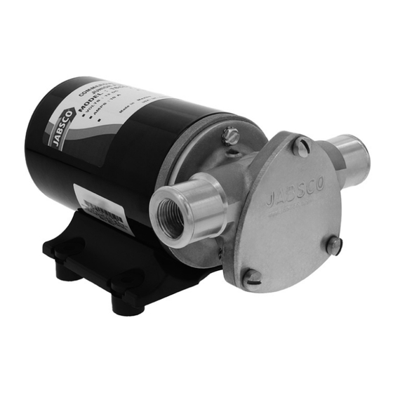 Xylem JABSCO 18650-0121 Installation And Operation Manual