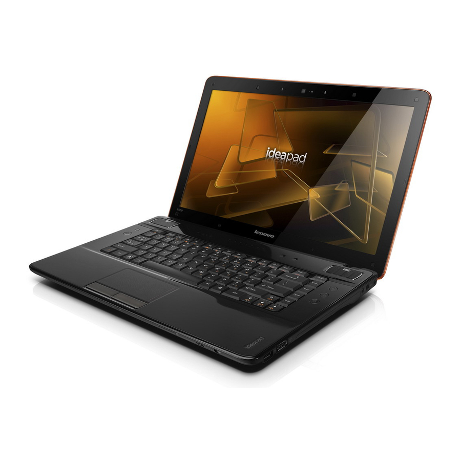 Lenovo IdeaPad Y560 Käyttöopas