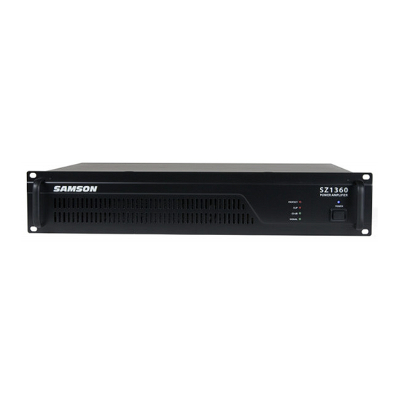 Samson POWER AMPLIFERS SZ1120 Owner's Manual