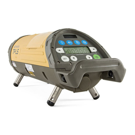 Topcon TP-L5GV Instruction Manual