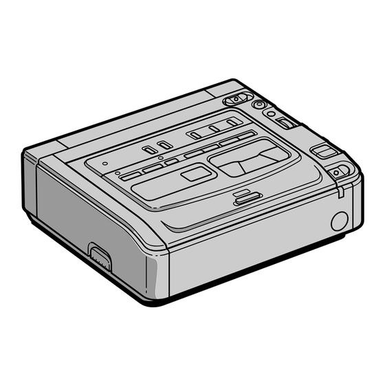 Sony GV-D200 Operating Instructions  (primary manual) Operating Instructions Manual
