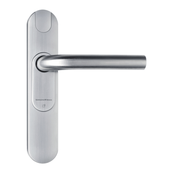 Simons Voss Technologies Smart Handle WP Instruction Leaflet