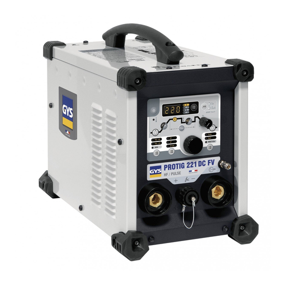 GYS PROTIG 221 DC FV Operating Manual