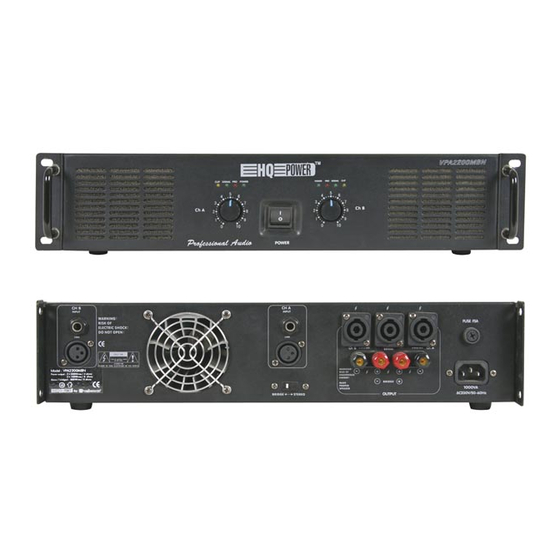 Velleman HQ Power VPA2350MB Manual