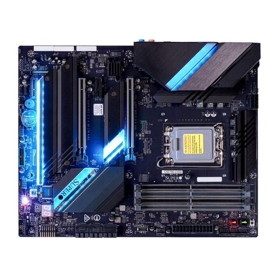 Supermicro SUPER C9Z790-CG Quick Reference Manual