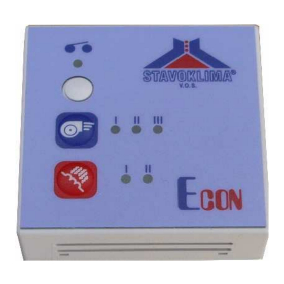 Stavoklima Econ User Manual