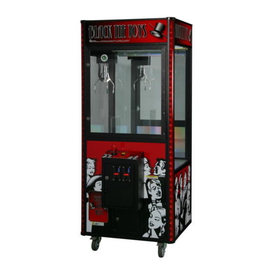 User Manuals: Coastal Amusements BLACK TIE Claw Machine