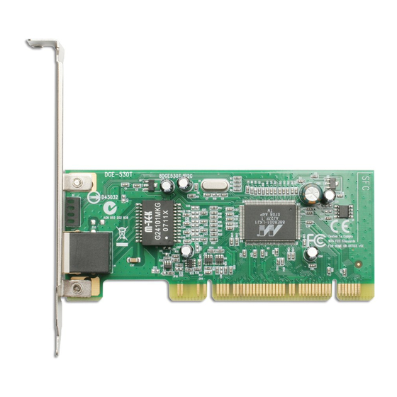 D-Link 32-bit Gigabit Network Adapter DGE-530T Manual