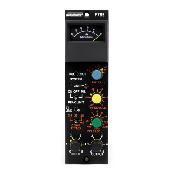 Q2 Audio F765 500 Series Quick Star