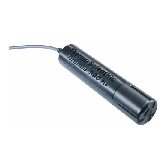 Thermo Scientific  AquaSensors RDO Pro-X Manual