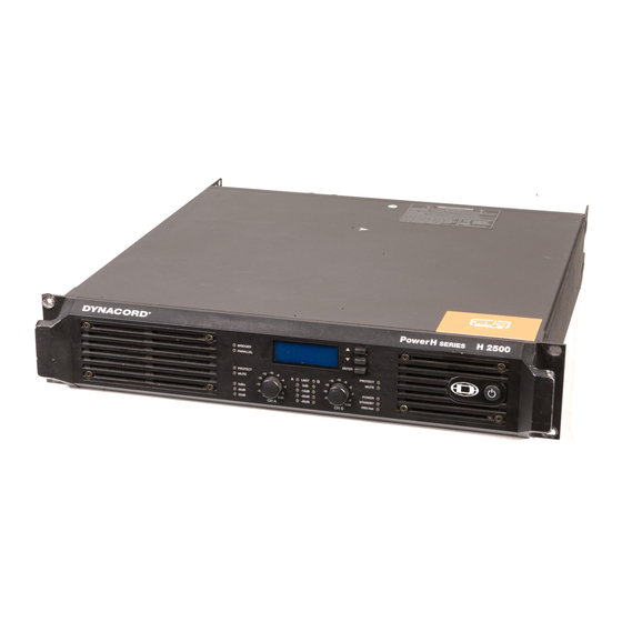 Dynacord Professional Power Amplifiers Brochure & Specs