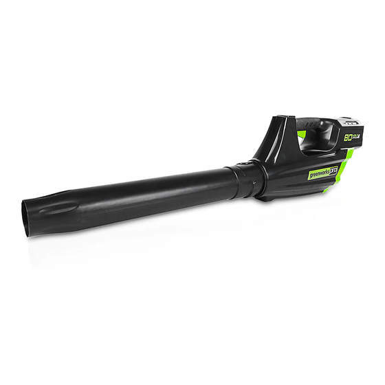 GreenWorks Pro GBL80320 Operator's Manual