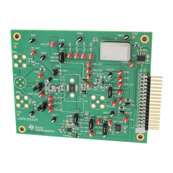 Texas Instruments LMP91051EVM User Manual