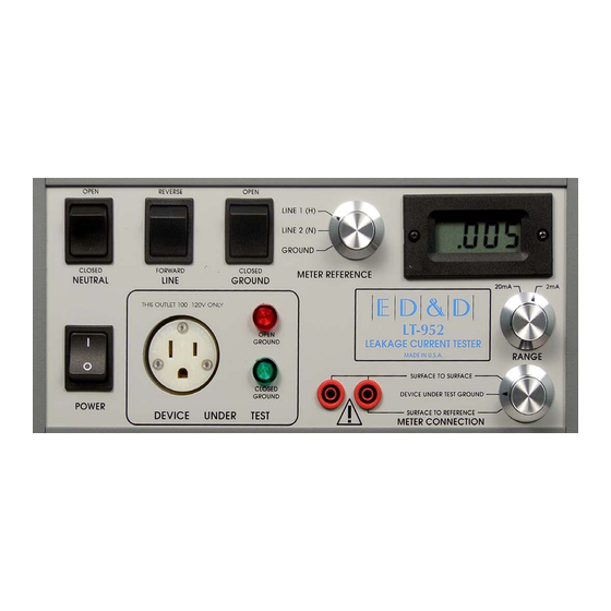 ED&D LT-952 User Manual