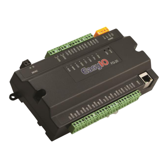 EasyIO FG-20 Installation Manual
