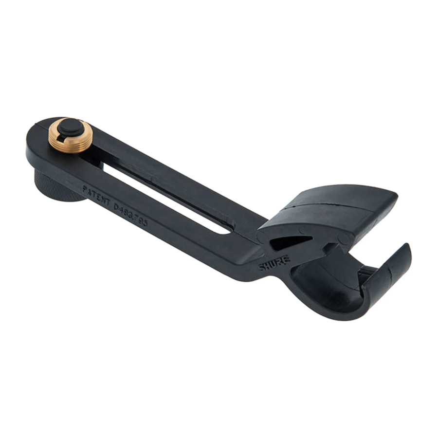 Shure A50D - Microphone Drum Mount Manual